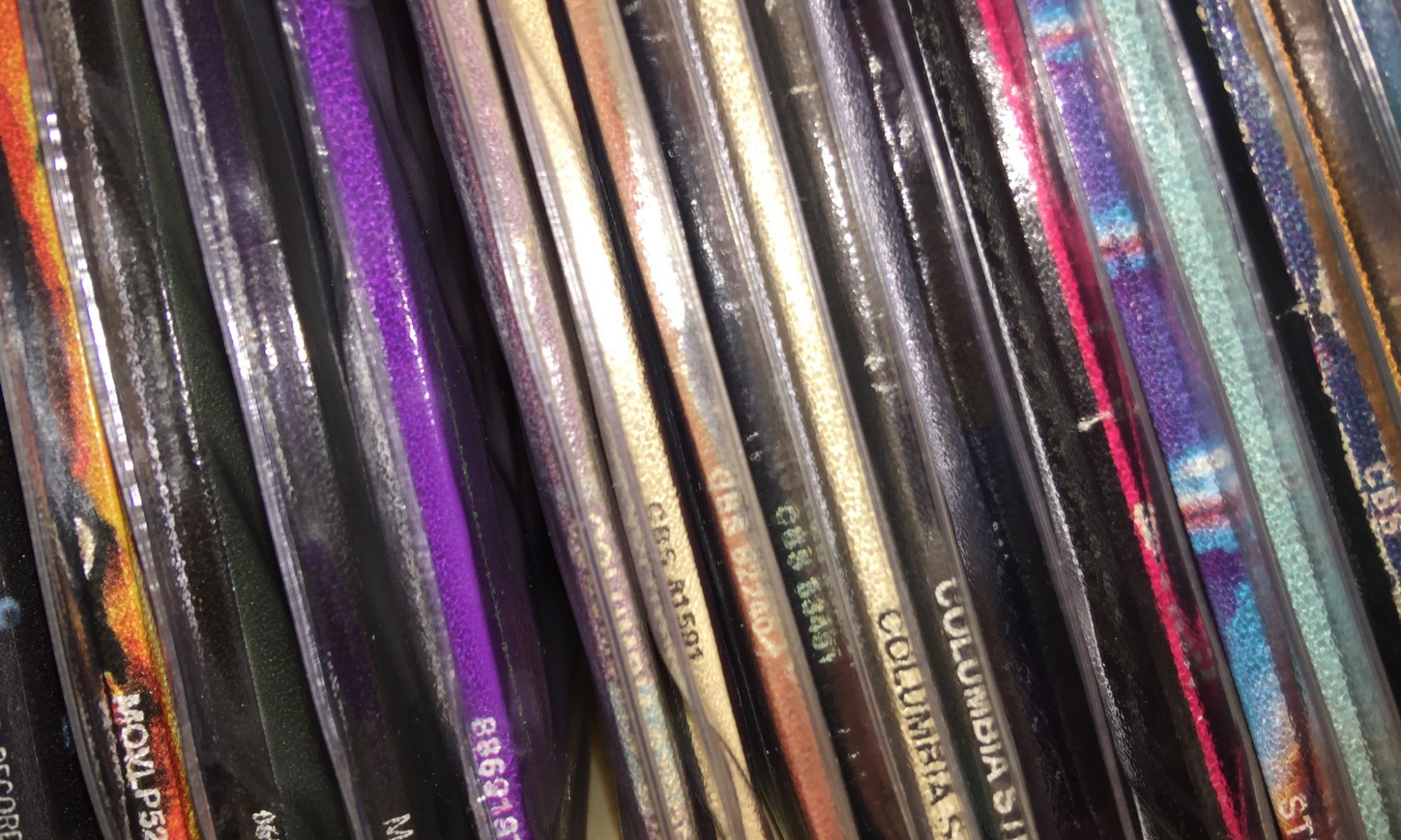 where to see and buy vinyl records - album spines